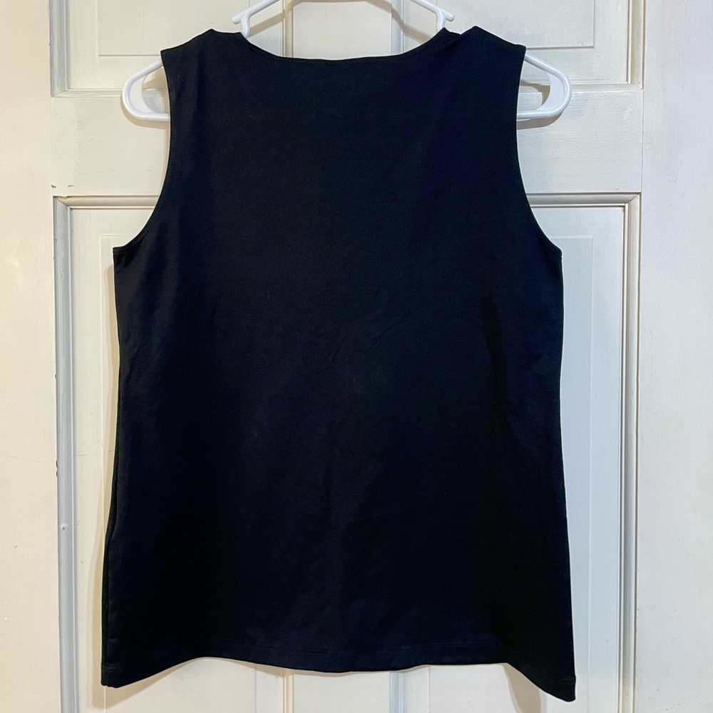 NWT Chico’s women’s black High Neck Microfiber Tank size 1 - Picture 6 of 6